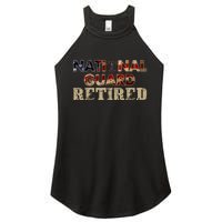 National Guard American Flag Proud Patriotic Women's Perfect Tri Rocker Tank