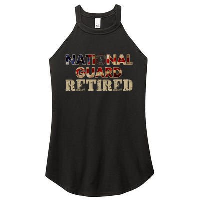 National Guard American Flag Proud Patriotic Women’s Perfect Tri Rocker Tank