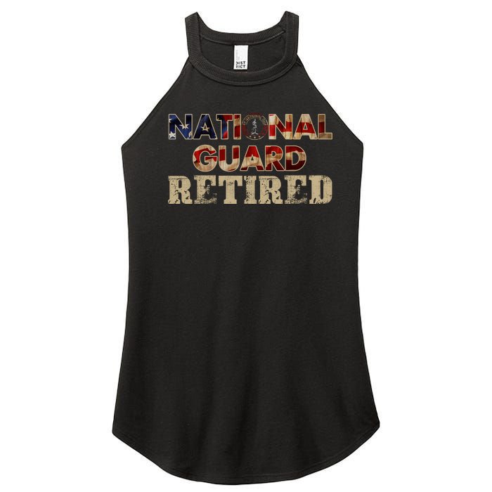 National Guard American Flag Proud Patriotic Women's Perfect Tri Rocker Tank