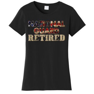 National Guard American Flag Proud Patriotic Women's T-Shirt