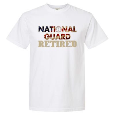 National Guard American Flag Proud Patriotic Garment-Dyed Heavyweight T-Shirt