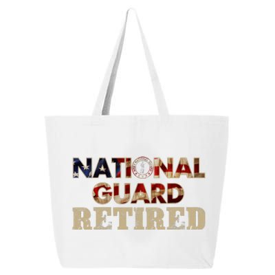 National Guard American Flag Proud Patriotic 25L Jumbo Tote