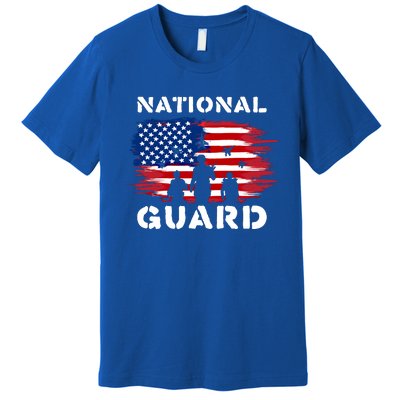 National Guard American Flag Proud Patriotic Gift Premium T-Shirt