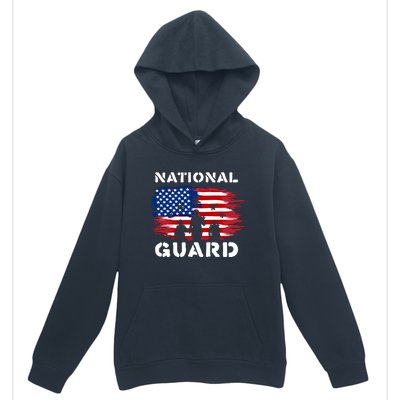 National Guard American Flag Proud Patriotic Gift Urban Pullover Hoodie