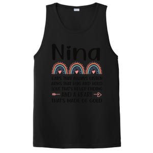 Nina Grandmother Appreciation Nina Grandma Rainbow PosiCharge Competitor Tank