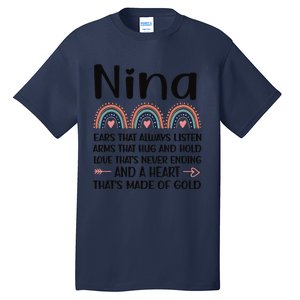 Nina Grandmother Appreciation Nina Grandma Rainbow Tall T-Shirt