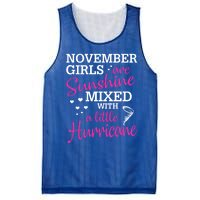 November Girls Are Sunshine Mixed With A Little Hurricane Cute Gift Mesh Reversible Basketball Jersey Tank