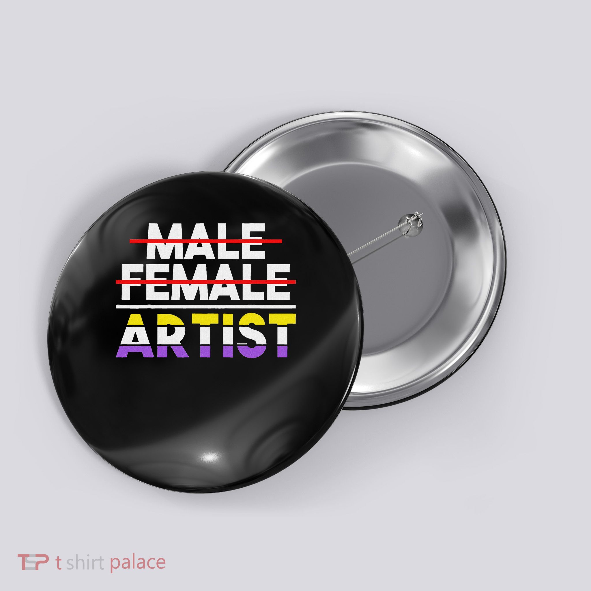 Non Gender Artist Non Binary Button