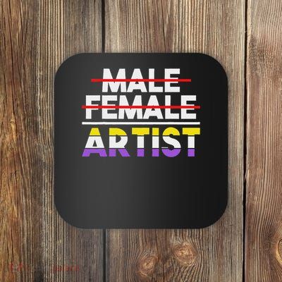 Non Gender Artist Non Binary Coaster