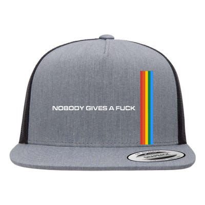 Nobody Gives A Fuck Flat Bill Trucker Hat