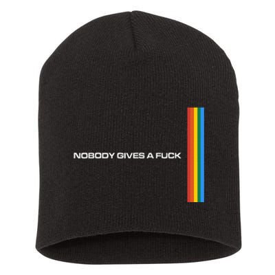 Nobody Gives A Fuck Short Acrylic Beanie