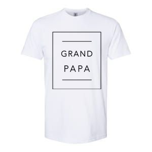 New Grandpa Announcet Tee Papa Promoted To Grandpa Gift Softstyle CVC T-Shirt