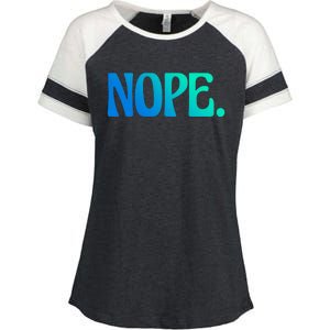 Nope Go Ask Your Mother Funny Dad Or Mom Gift Enza Ladies Jersey Colorblock Tee