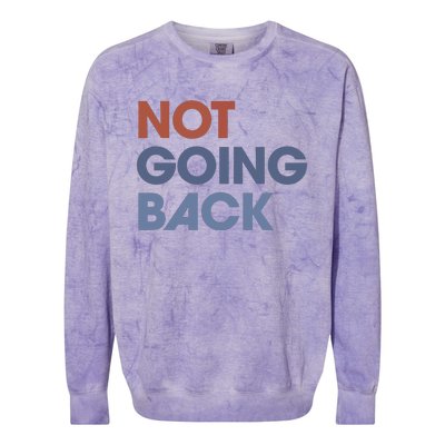 Not Going Back Colorblast Crewneck Sweatshirt