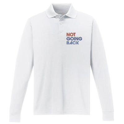 Not Going Back Performance Long Sleeve Polo