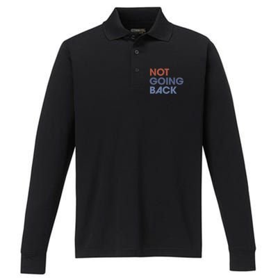 Not Going Back Performance Long Sleeve Polo