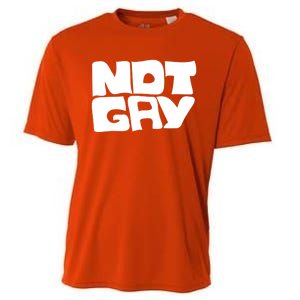 Not Gay But I Love You Straight Hetero Meaningful Gift Cooling Performance Crew T-Shirt