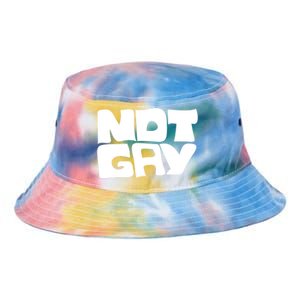 Not Gay But I Love You Straight Hetero Meaningful Gift Tie Dye Newport Bucket Hat