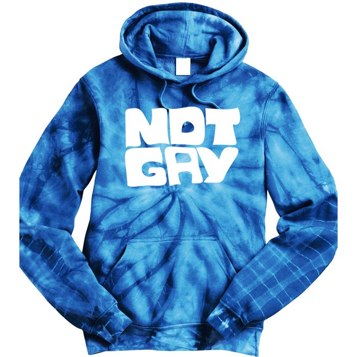 Not Gay But I Love You Straight Hetero Meaningful Gift Tie Dye Hoodie