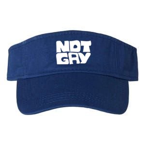 Not Gay But I Love You Straight Hetero Meaningful Gift Valucap Bio-Washed Visor