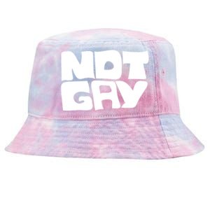 Not Gay But I Love You Straight Hetero Meaningful Gift Tie-Dyed Bucket Hat