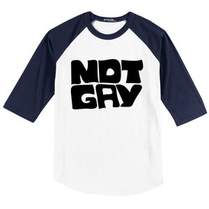 Not Gay But I Love You Straight Hetero Meaningful Gift Baseball Sleeve Shirt