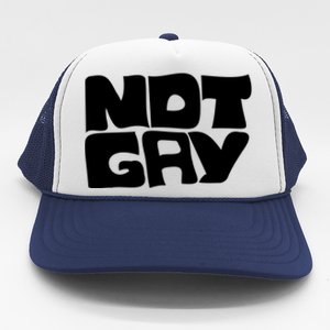 Not Gay But I Love You Straight Hetero Meaningful Gift Trucker Hat