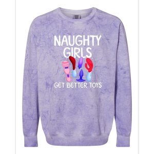 Naughty Get Better Toys Raunchy Christmas Colorblast Crewneck Sweatshirt