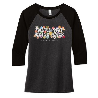 Not Going Back Kamala Harris Women's Tri-Blend 3/4-Sleeve Raglan Shirt