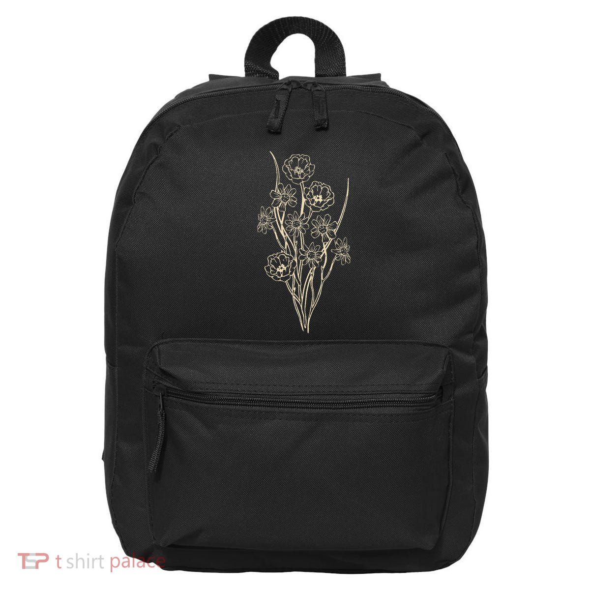 Naturalist Graphic Botanical Plant Boho Flower Wildflower 16 in Basic Backpack