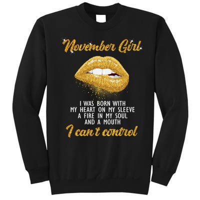 November Girl Birthday Gift Sweatshirt