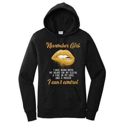 November Girl Birthday Gift Women's Pullover Hoodie