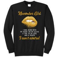 November Girl Birthday Gift Tall Sweatshirt