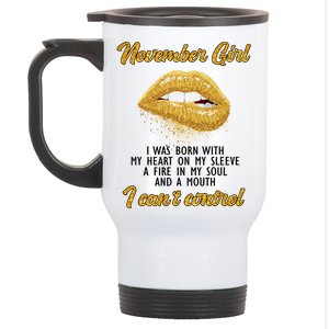 November Girl Birthday Gift Stainless Steel Travel Mug