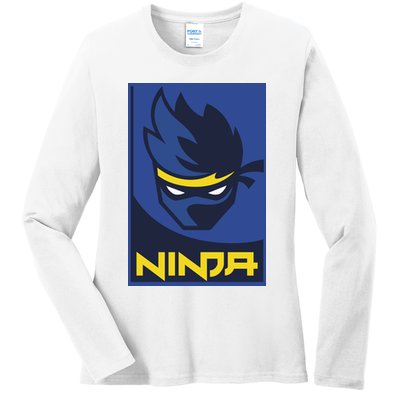Ninja Gamer Blevins Ladies Long Sleeve Shirt