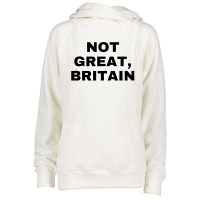 Not Great Britain Womens Funnel Neck Pullover Hood