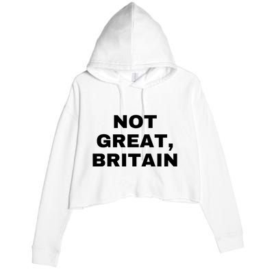 Not Great Britain Crop Fleece Hoodie