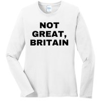 Not Great Britain Ladies Long Sleeve Shirt