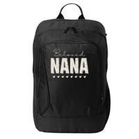 Nana Grandma Christmas Grandparents Baby Announcement City Backpack