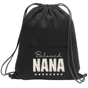 Nana Grandma Christmas Grandparents Baby Announcement Sweatshirt Cinch Pack Bag