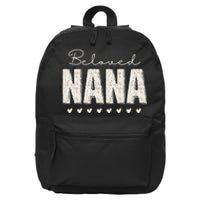 Nana Grandma Christmas Grandparents Baby Announcement 16 in Basic Backpack