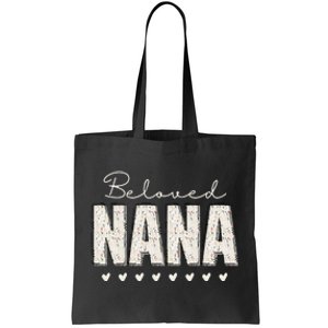 Nana Grandma Christmas Grandparents Baby Announcement Tote Bag