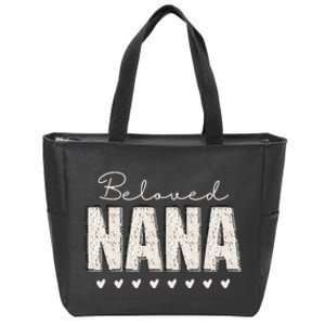 Nana Grandma Christmas Grandparents Baby Announcement Zip Tote Bag