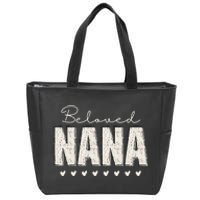 Nana Grandma Christmas Grandparents Baby Announcement Zip Tote Bag