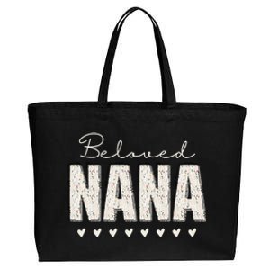 Nana Grandma Christmas Grandparents Baby Announcement Cotton Canvas Jumbo Tote