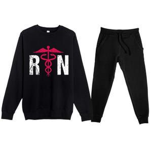 Nurse Gift Cute Premium Crewneck Sweatsuit Set