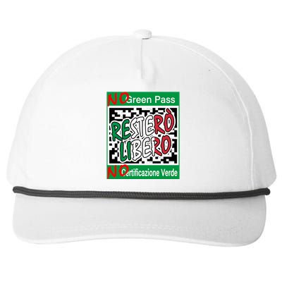 No Green Certification No Green Pass I Will Stay Free Gift Snapback Five-Panel Rope Hat