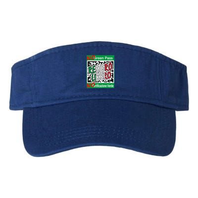 No Green Certification No Green Pass I Will Stay Free Gift Valucap Bio-Washed Visor