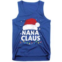 Nana Grandma Claus Christmas Lights Matching Family Pajama Meaningful Gift Tank Top