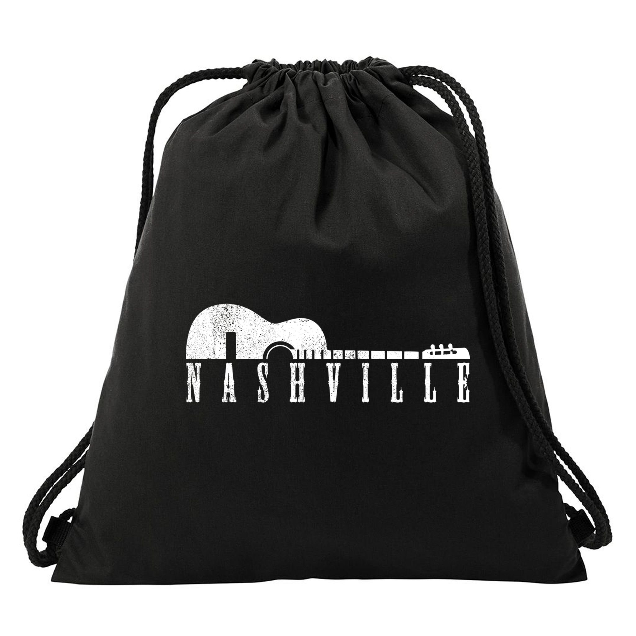 Nashville Guitar Cool Gift Tennessee Country Music City Souvenir Gift Drawstring Bag